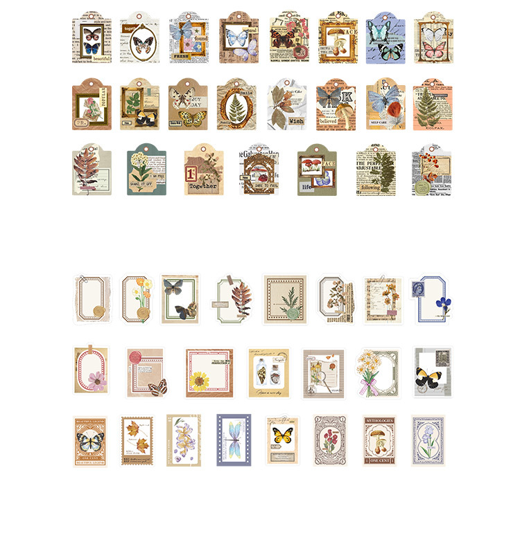 46pcs Decorative Boxed Stickers