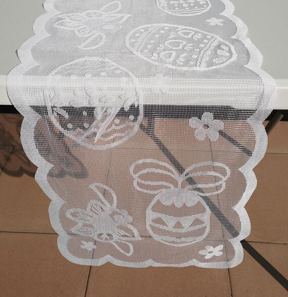 33*183cm Elegant lace mesh Easter eggs tablecloth