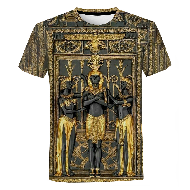 Ancient Egyptian 3D Printed T-shirt Color: VIP1 Size: 2XS|XS|S|M|L|XL|2XL|3XL|4XL|5XL 