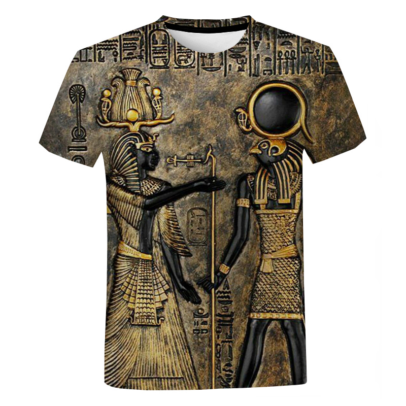Ancient Egyptian 3D Printed T-shirt Color: VIP2 Size: 2XS|XS|S|M|L|XL|2XL|3XL|4XL|5XL 