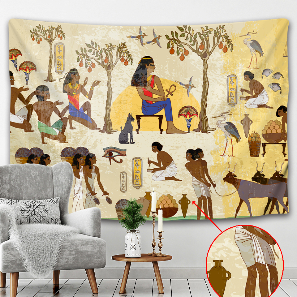 Ancient Egyptian home decoration wall poster