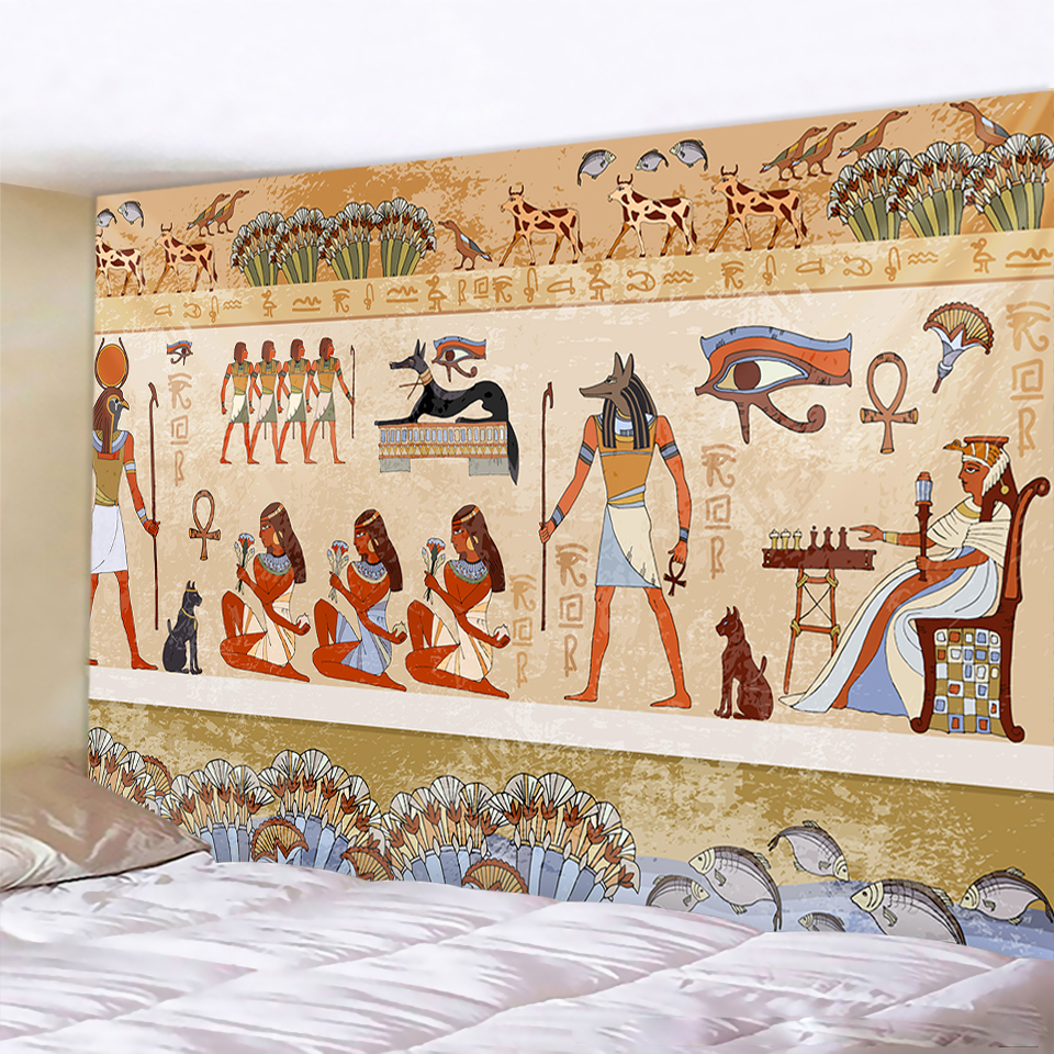 Ancient Egyptian home decoration wall poster Color: gt021-3 Size: 95X70CM|150X100CM|150X130CM|150X150CM|200X150CM|230X150CM|230X180CM|250X180CM 