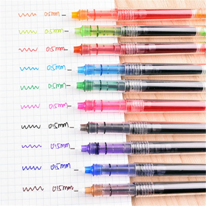 Colour Ink Fine Nib Gel Pen 