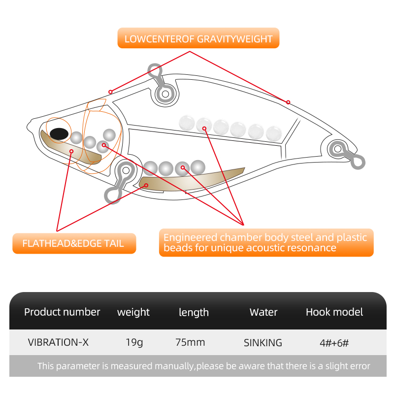 Lures Vibration Bait for Full Depth Artificial Accessories 