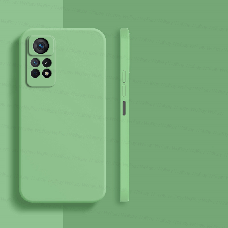 Shockproof Liquid Silicon Phone Back Case Material: Poco X4|Poco X4 Pro|Poco X3|Poco X3 Pro|Poco X3 NFC Color: green 