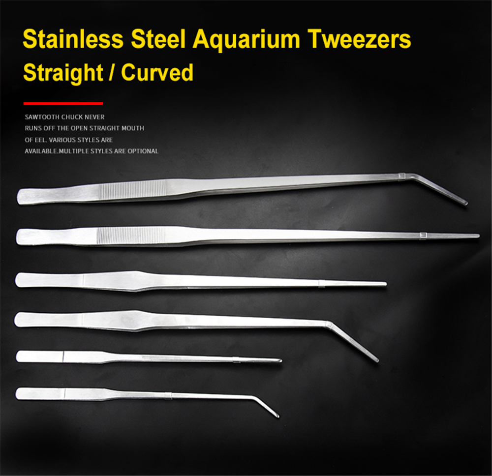 Straight and Curved Aquarium Tweezers Tools