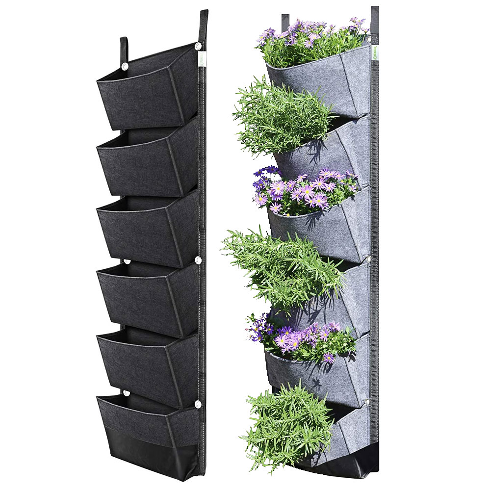 Vertical Wall-mounted Bag with 6 Pockets 