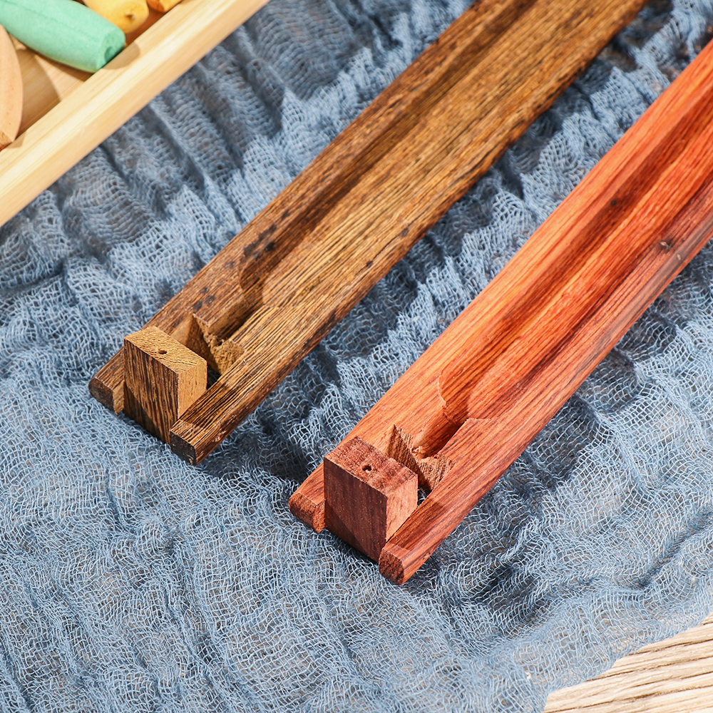 Wooden/Bamboo Sticks Plate Incense Holder with Burner Ash