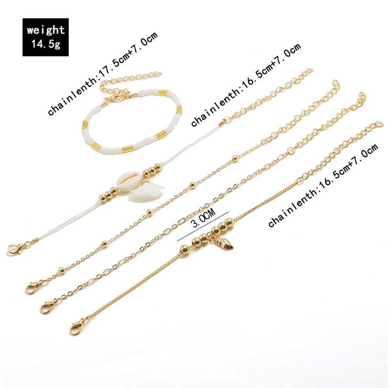 2022 Bohemian Bracelets & Bangles Set Vintage Bead Boho Charm Bracelet For Women Jewelry Accessories Pulseras Mujer Bijoux Femme