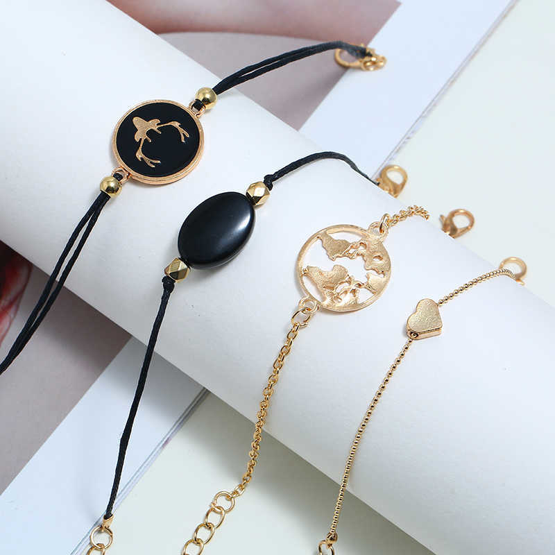 2022 Bohemian Bracelets & Bangles Set Vintage Bead Boho Charm Bracelet For Women Jewelry Accessories Pulseras Mujer Bijoux Femme