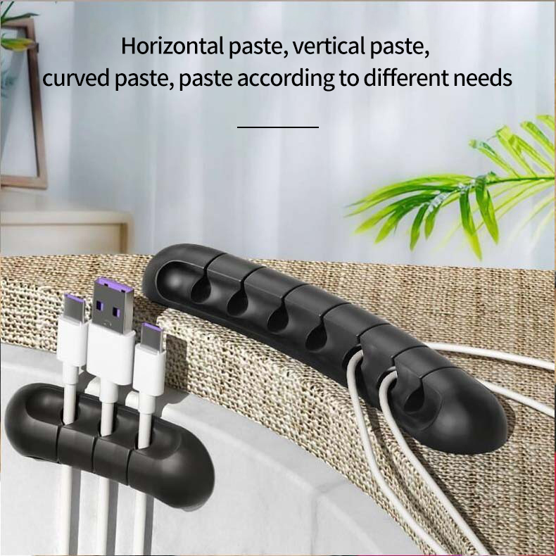 Cable Organizer Silicone Winder USB Charging Cable Organizer Holder For Mouse Keyboard Headphone Wire Organizer Clips Cord