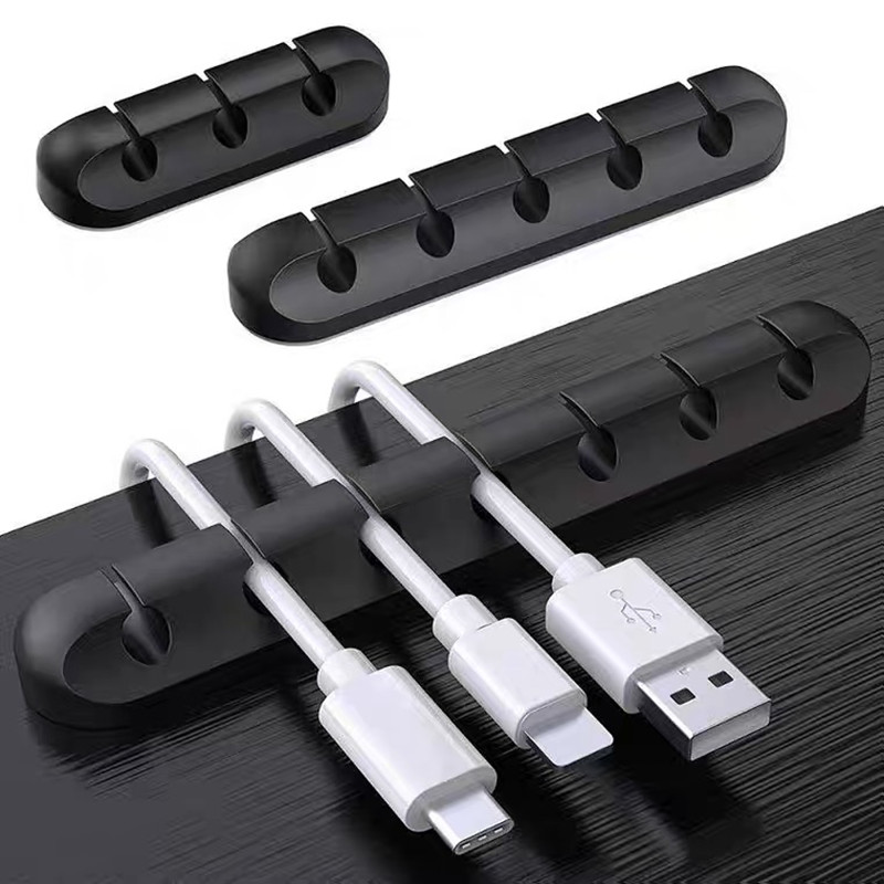 Cable Organizer Silicone Winder USB Charging Cable Organizer Holder For Mouse Keyboard Headphone Wire Organizer Clips Cord 