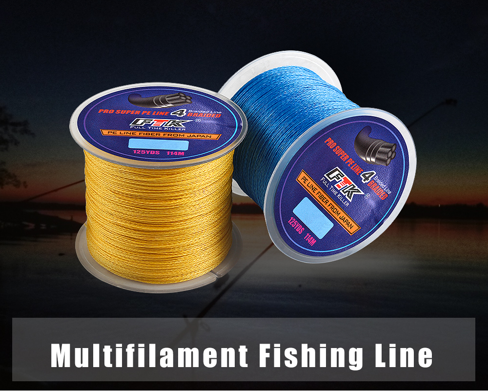 FTK 114m 125Yards 4 Strands PE Braided Fishing Line Incredibly Strong Multifilame Wire Japan Multifilament 10mm-0.40mm 8LB-60LB