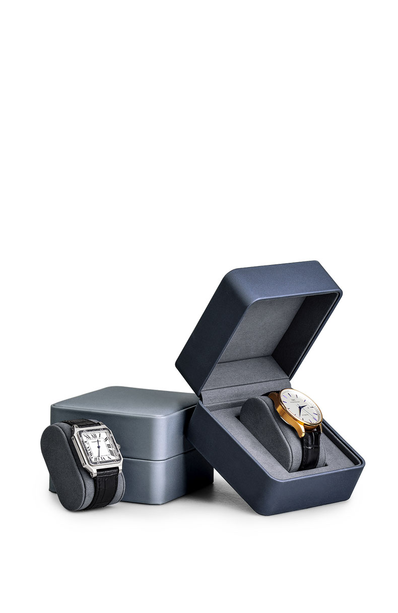 Oirlv Premium Leather Resin Watch Box Display Show Jewelry Organizer Festival Gift for Man and Woman