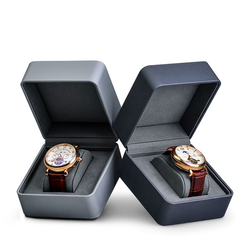 Oirlv Premium Leather Resin Watch Box Display Show Jewelry Organizer Festival Gift for Man and Woman 