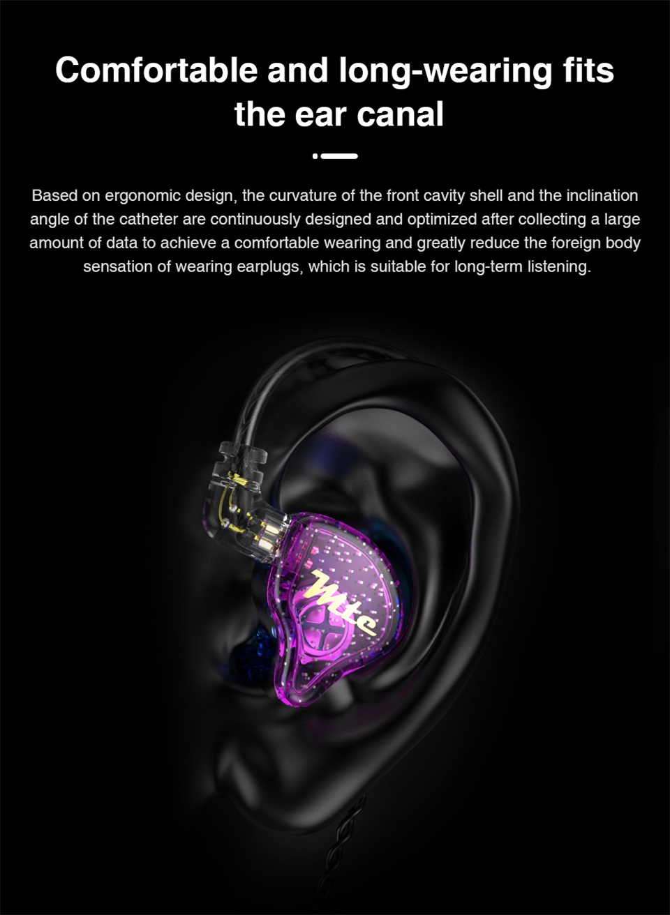TRN MTE Dynamic Earphones HIFI Music Sport Earbuds In Ear Earphones Sport Noise Cancelling Hea for TRN VXpro M10 MT1 V90 EDX Pro