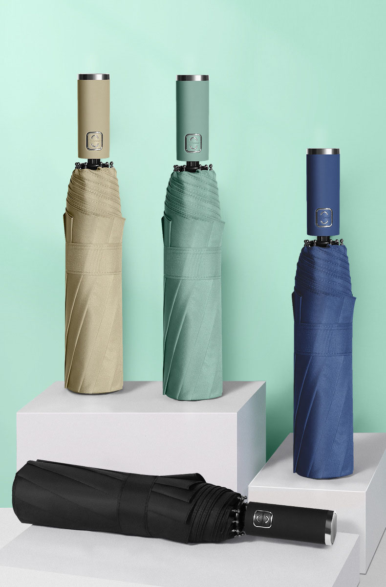 YADA Luxury 10K Solid Color Business Automatic Umbrella Clear Folding Umbrellas For Man Women Rain Umbrella Female Male YS200045