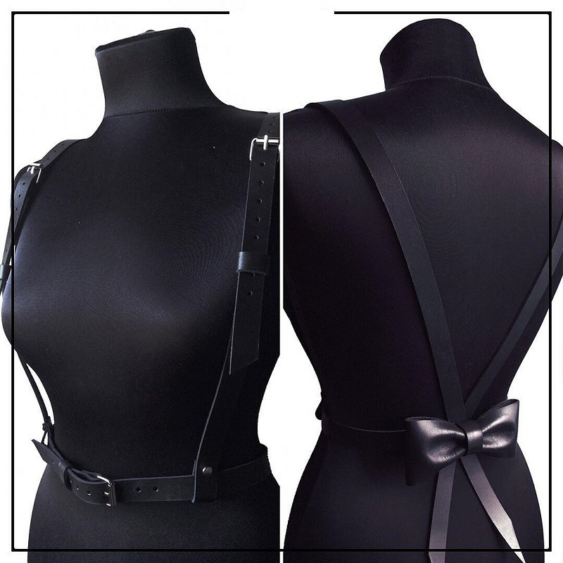 women suspender bowtie belt Shirt dress accessories braces brace bretelle ciclismo vintage prom cosplay Maid outfit 