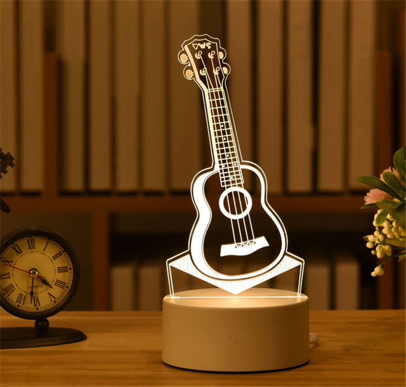 3D Lamp Acrylic USB LED Night Lights Neon Sign Lamp Xmas Christmas Decorations for Home Bedroom Birthday Decor Wedding Gifts
