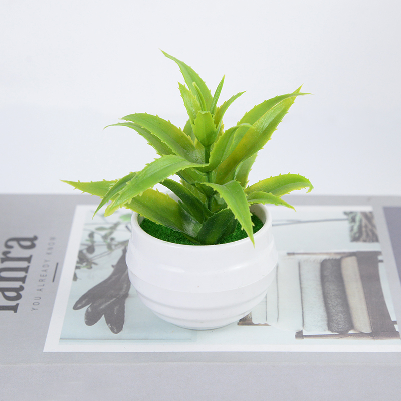 Mini Artificial Plants Office Table 