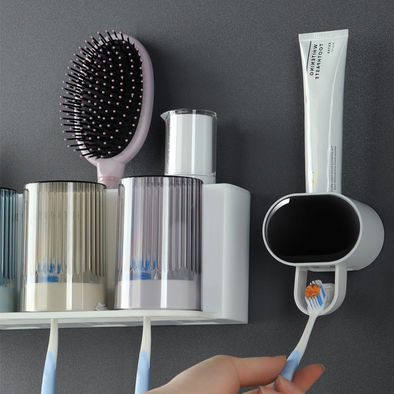 Automatic Toothpaste Dispenser Bathroom Accessories Toothbrush Holder for Home Bathroom Dental Cream Dispenser Dropshipping