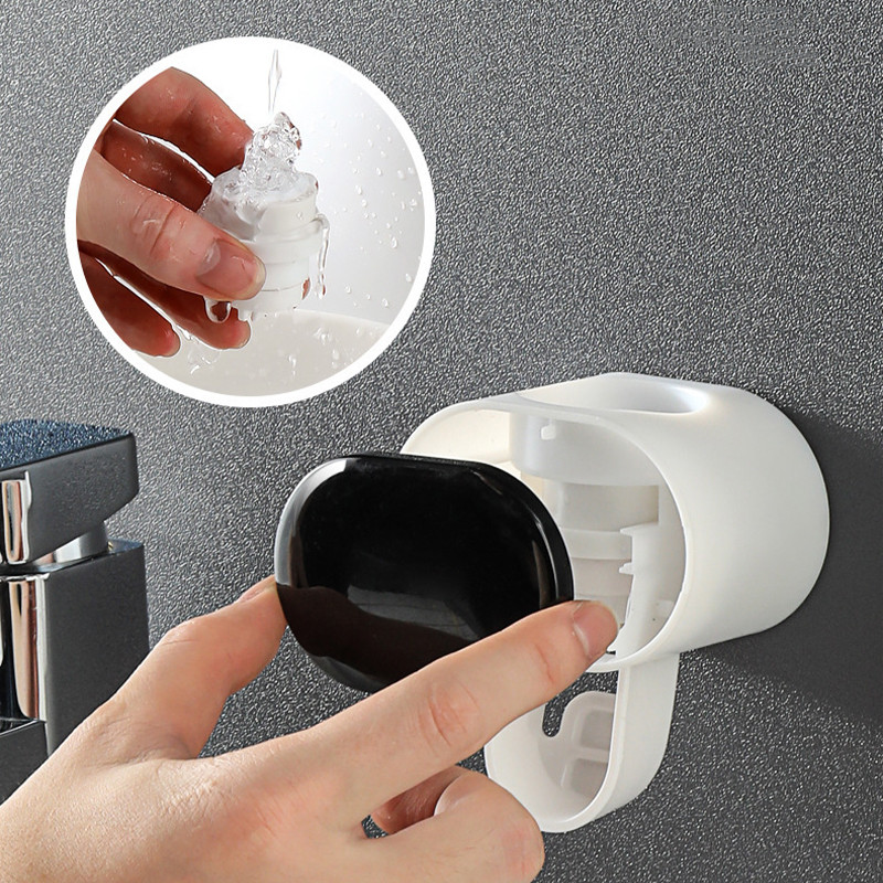 Automatic Toothpaste Dispenser Bathroom Accessories Toothbrush Holder for Home Bathroom Dental Cream Dispenser Dropshipping 