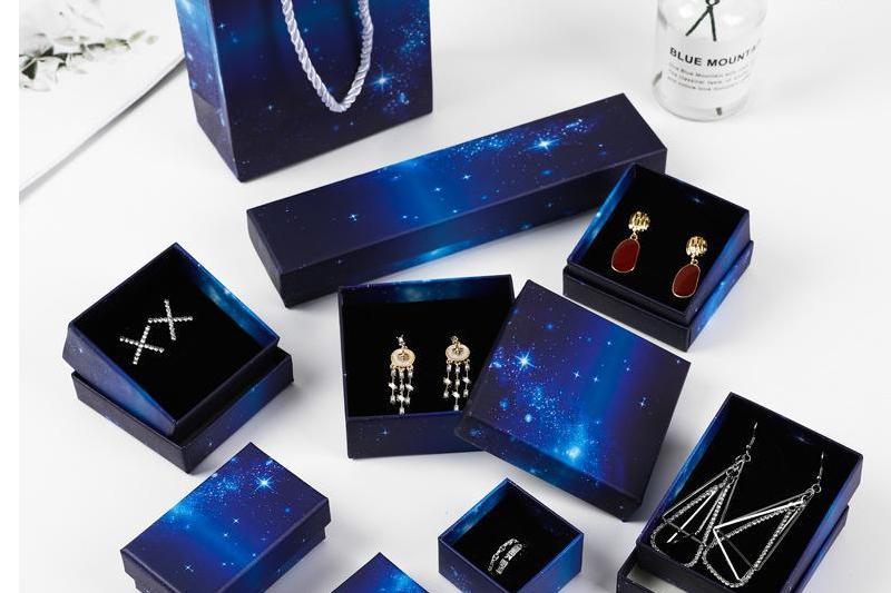 Blue Star Jewelry Packaging Box For Gifts 