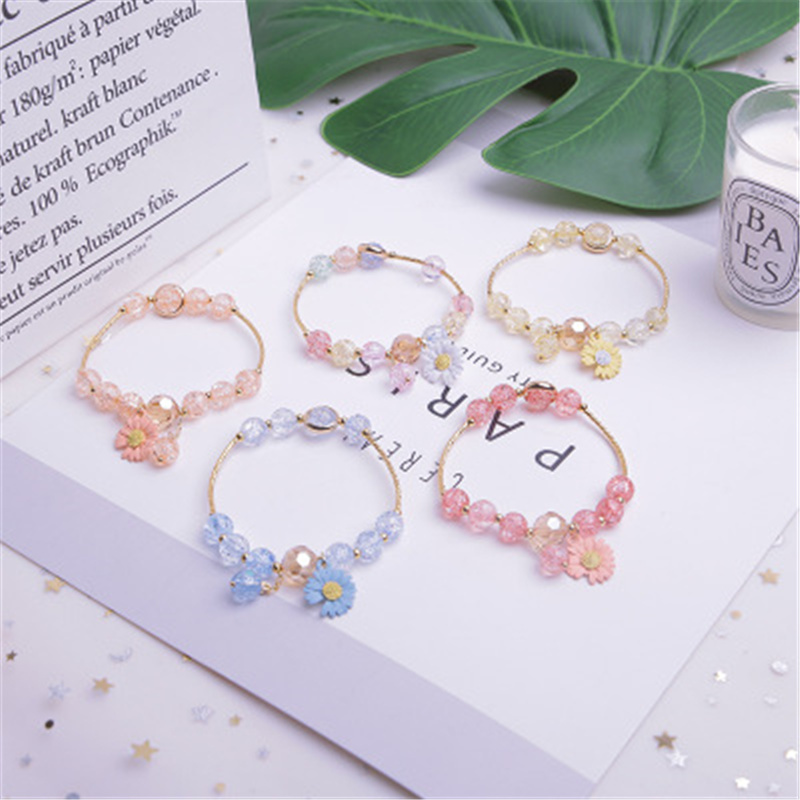 Makersland Cute Popcorn beads Bracelet Friendship Glass Bracelets For Girls Star Moon Cloud Flower Jewelry Accessories Wholesale