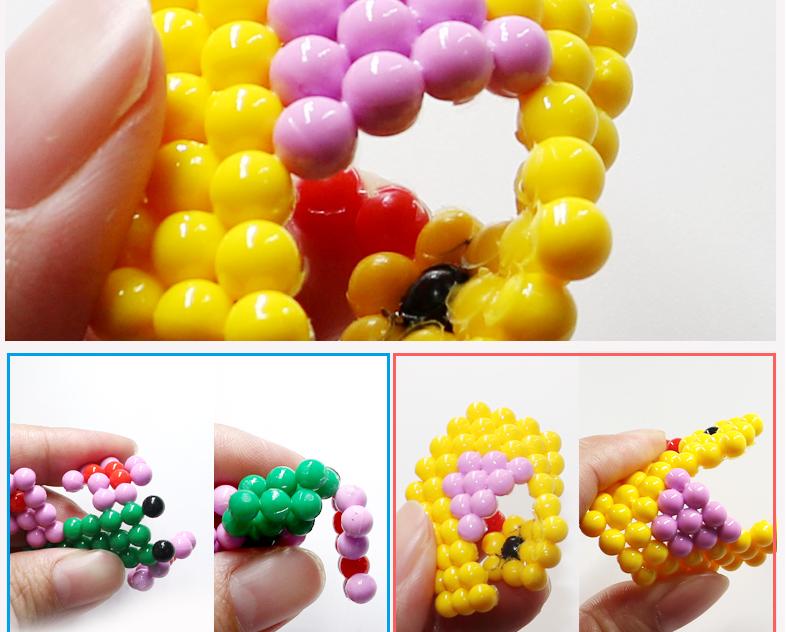 600pcs /box Water Spray Magic Beads kids perlen toys supplement 3D aqua puzzle Educational Toys For Children игрушки для детей
