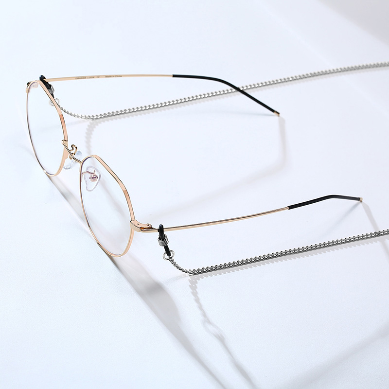 Eyeglass Chain Silver Color Glasses Chains Necklace Stainless Steel Sunglasses Links Holder Grandmother Chains for Men Women 
