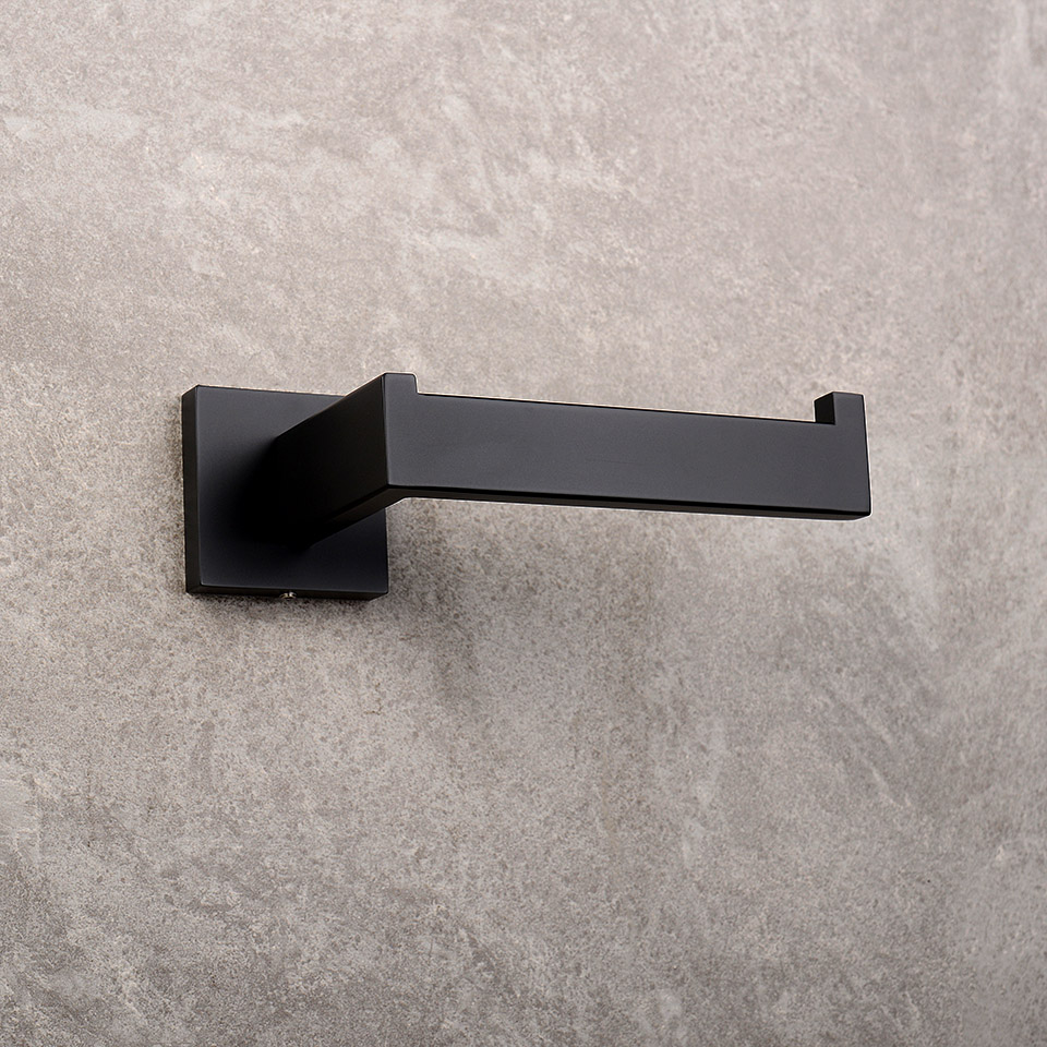 Matte Black Bathroom Hardware Accessories Towel Bar, Towel Ring, Toilet Paper Holder, Robe Hook, Hand Towel Holder