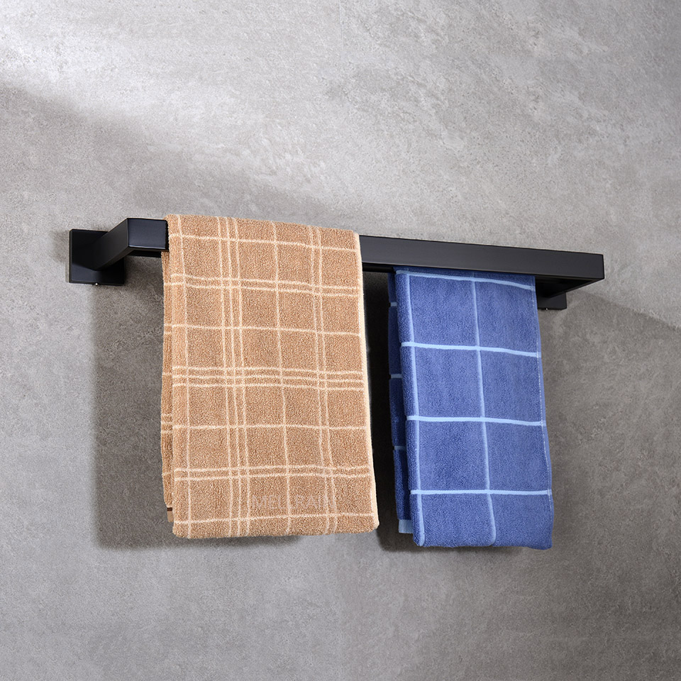 Matte Black Bathroom Hardware Accessories Towel Bar, Towel Ring, Toilet Paper Holder, Robe Hook, Hand Towel Holder 