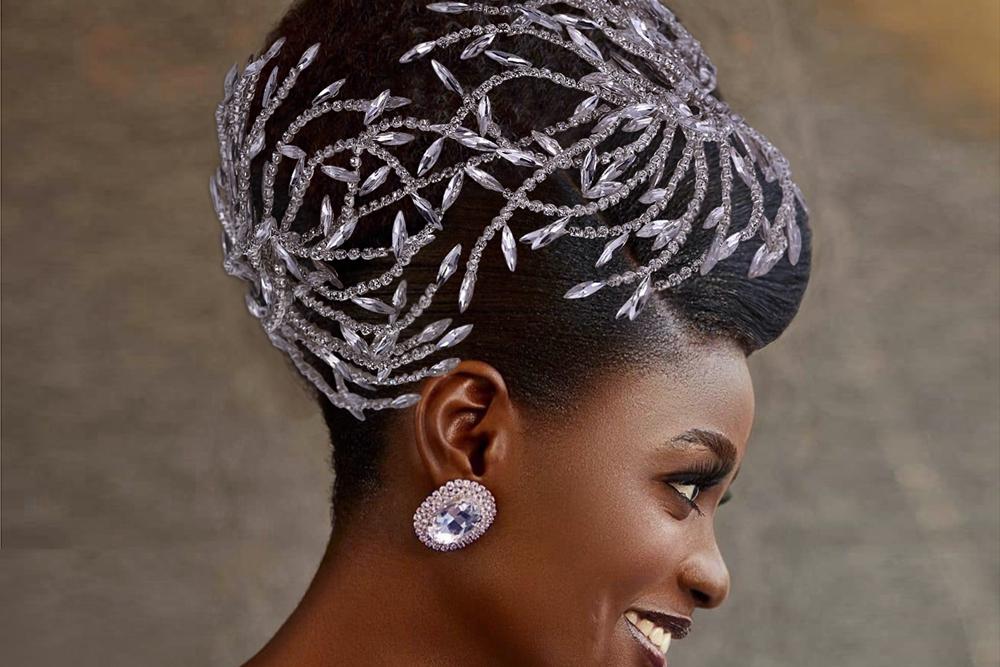 Shinny Rhinestone Headband for Brides