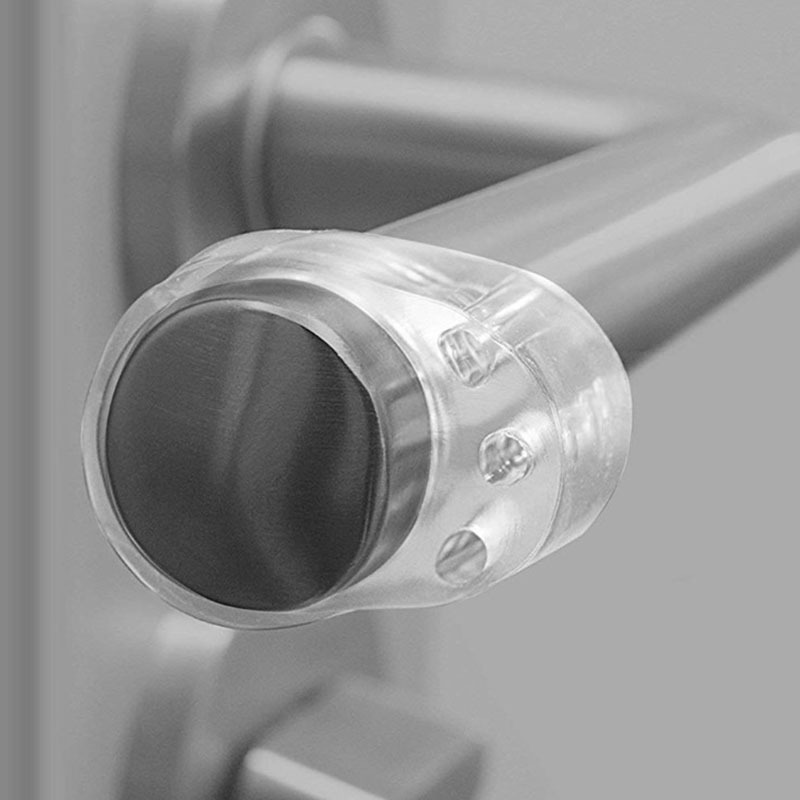 Transparent Silicone Door Stops for Bedroom Door Handle Impact Protection Wall Protectors Home Improvement Furniture Accessories 