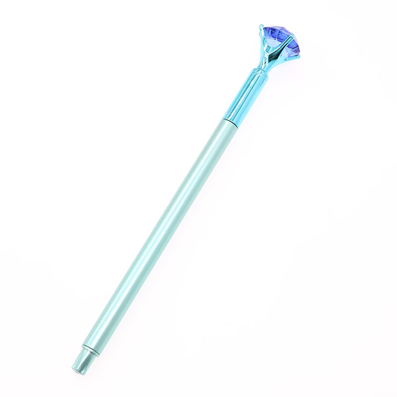 1pc New Color Diamond Head Gel Pen Korean Students Creative Stationery Plastic Pen Blue Refill Children Student Gift Stationery
