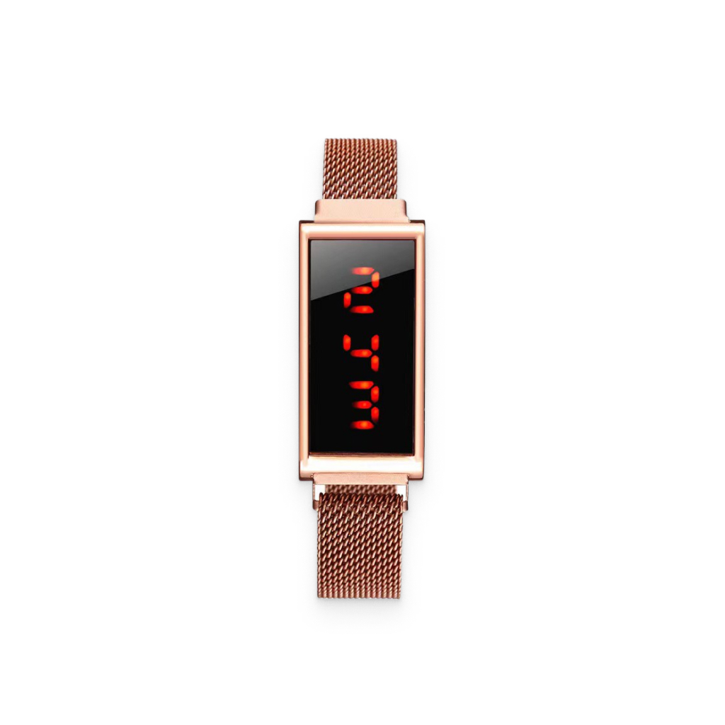 Digital Watch With Magnetic Strap 