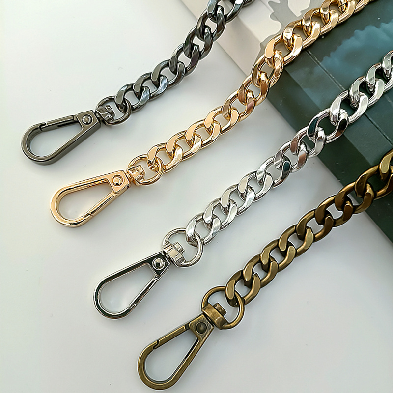 Metal Aluminum Replacement Bag Chain Parts Accessories for Hand-Woven DIY Handmade Workshop Studio Detachable Straps 