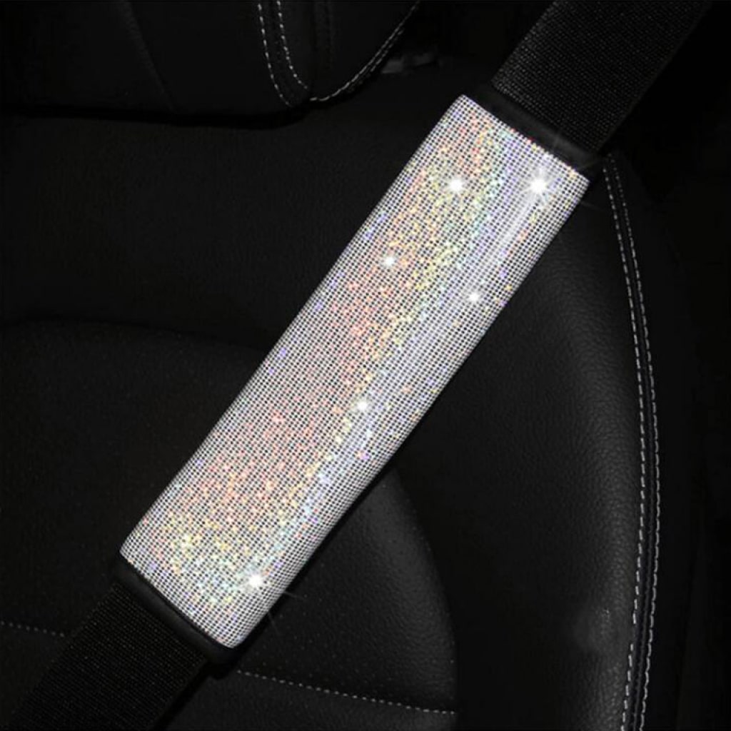 Multicolor Bling Seat Belt Strap Covers 