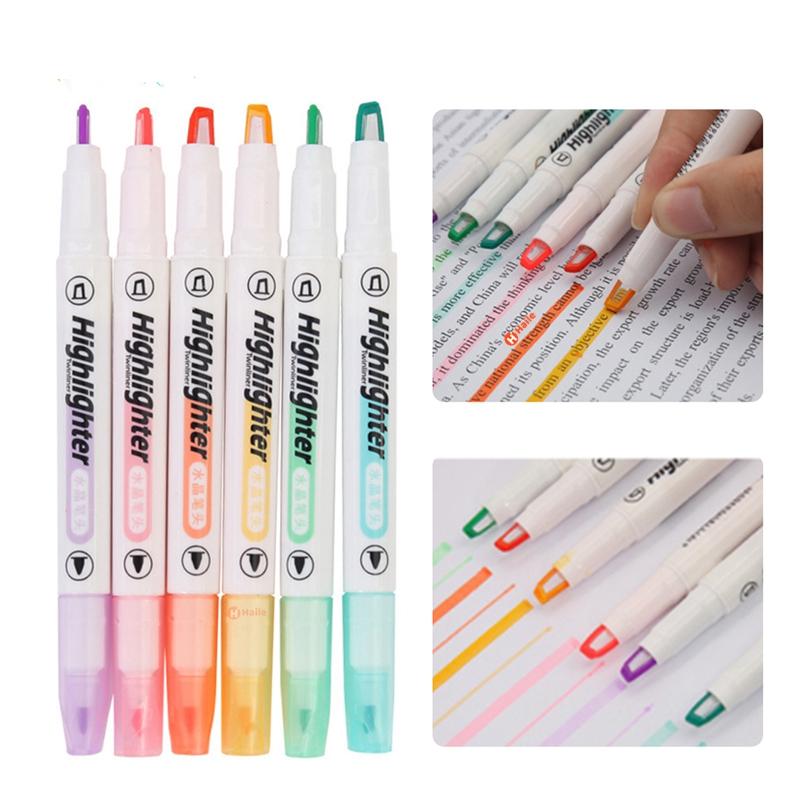 Double Tip Highlighter Pens 