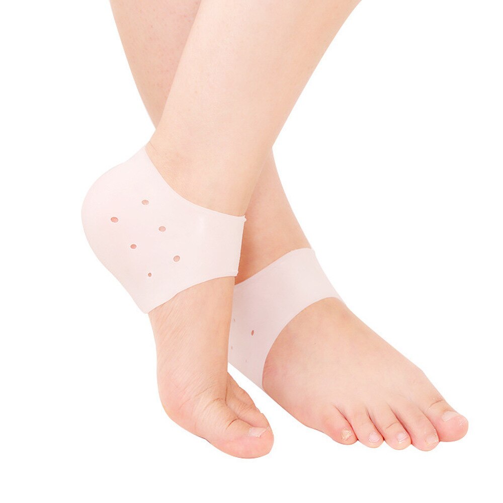 2Pcs New Silicone Feet Care Socks Moisturizing Gel Heel Thin Socks with Hole Cracked Foot Skin Care Protectors Foot Care Tool 