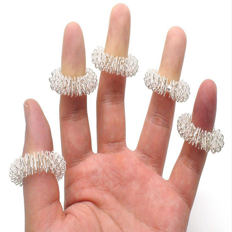 5PCS Finger Massage Ring Acupuncture Ring Health Care Body Massager Relax Hand Massage Finger Lose Weight Massage Hand Massager