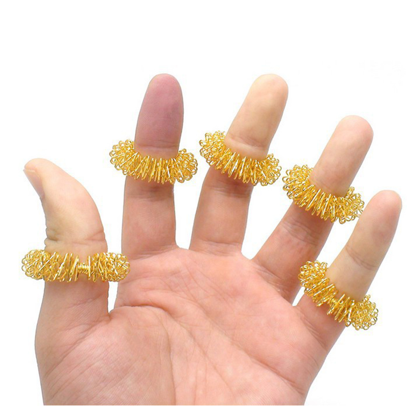 5PCS Finger Massage Ring Acupuncture Ring Health Care Body Massager Relax Hand Massage Finger Lose Weight Massage Hand Massager