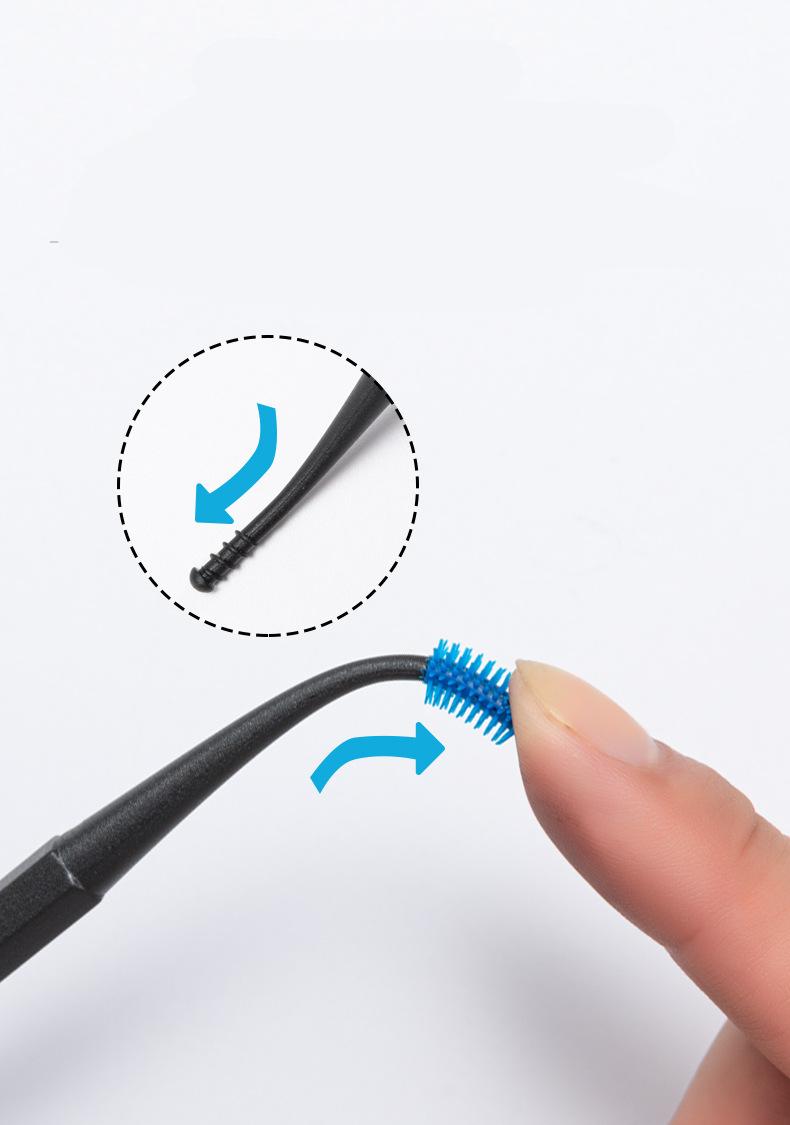 Double-Sided Earpick Soft Silicone Spiral Rotating Ear Wax Cleaner Ears Remover Clean Tool Spiral Design