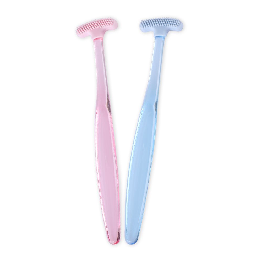 Soft Silicone Tongue Scraper Double sided Tongue Cleaner Brush Oral Clean Hygiene Cleaning Bad Breath Dental Health Care Tool 
