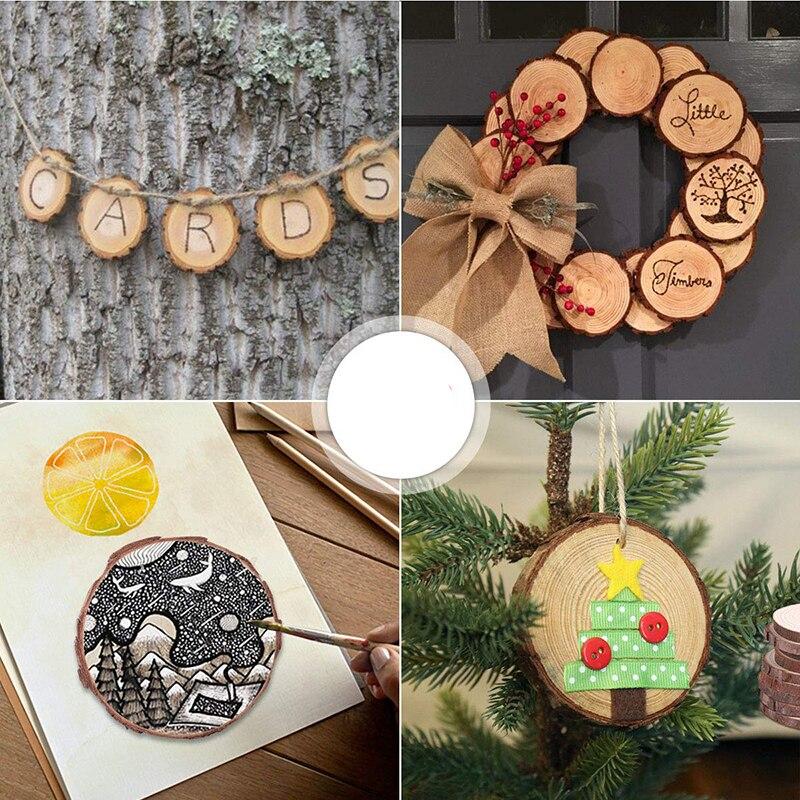 Natural Round Wood Slices 