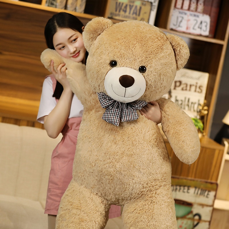 High Quality Giant American Bear Plush Doll Soft Stuffed Animal Teddy Bear Plush Toys Kids Girls Valentine Lover Birthday Gift 
