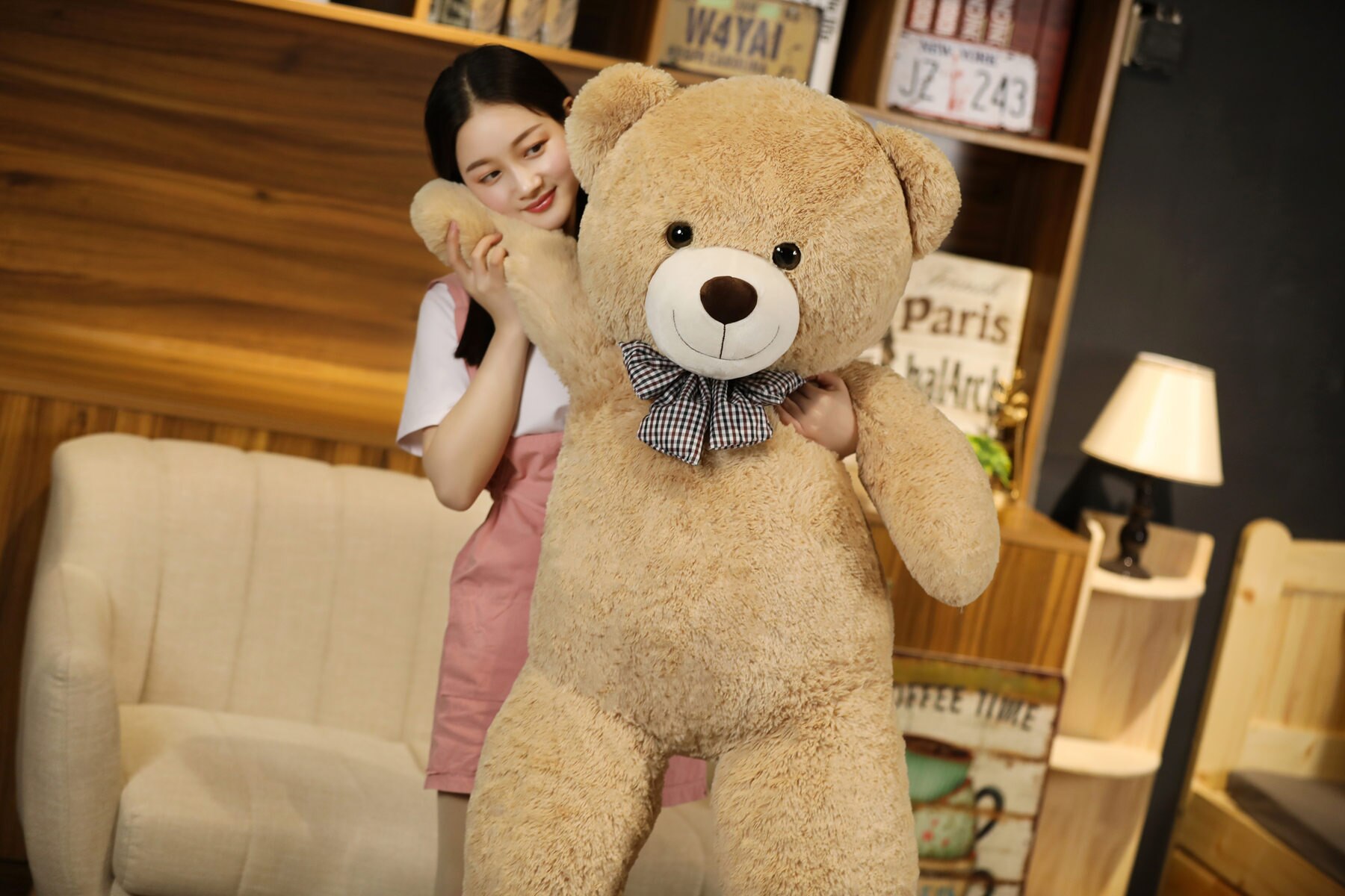 High Quality Giant American Bear Plush Doll Soft Stuffed Animal Teddy Bear Plush Toys Kids Girls Valentine Lover Birthday Gift