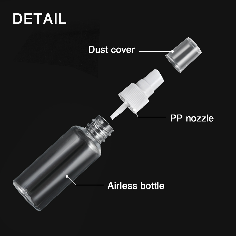 20/30/50/100ml Refillable Bottles Transparent Plastic Perfume Atomizer Mini Empty Spray Bottle Portable Travel Accessories