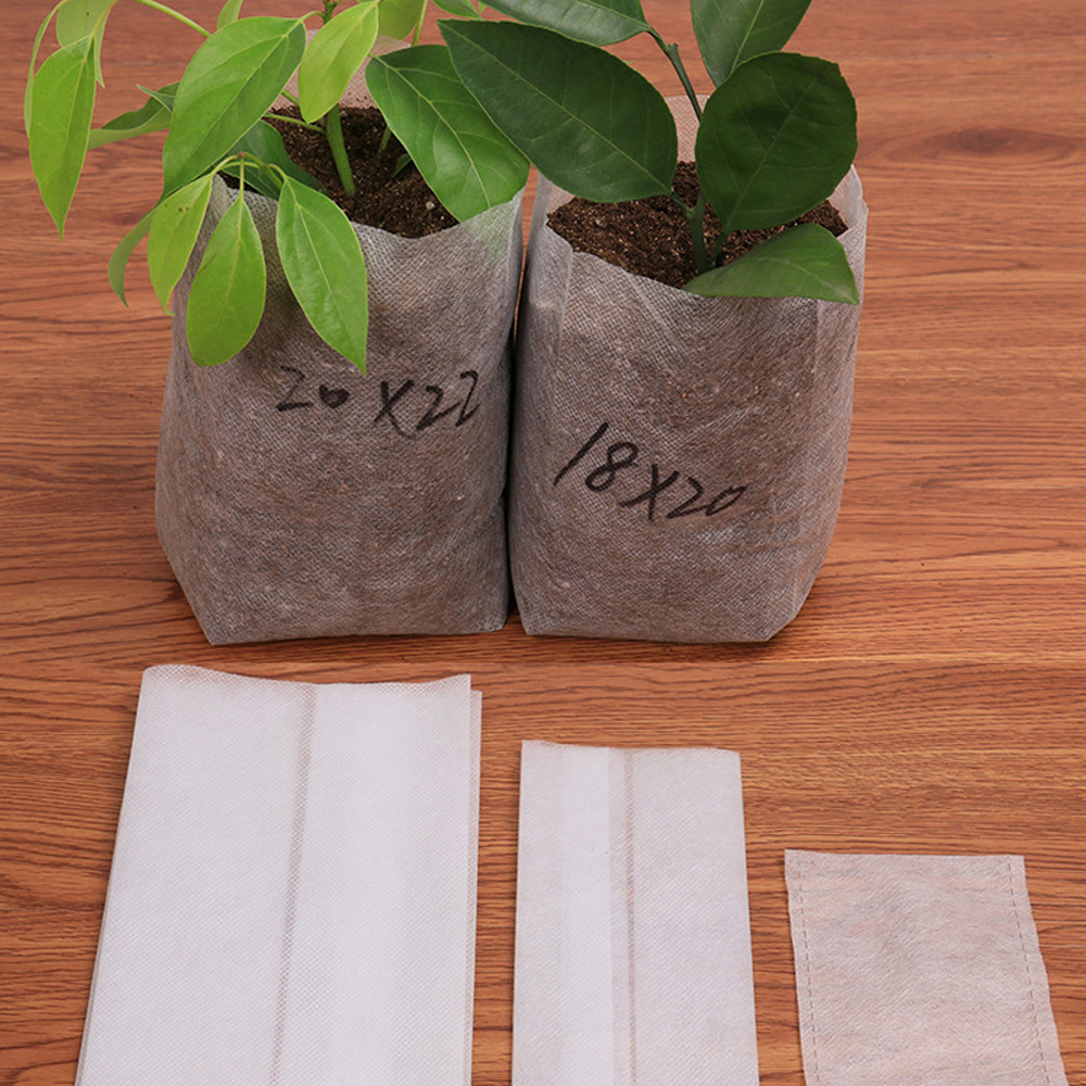 100-500Pcs Biodegradable Nursery Bag Plant Grow Bags Non-woven Fabric Seeds To Sow Flower Pots For Home Garden Accessories Tools