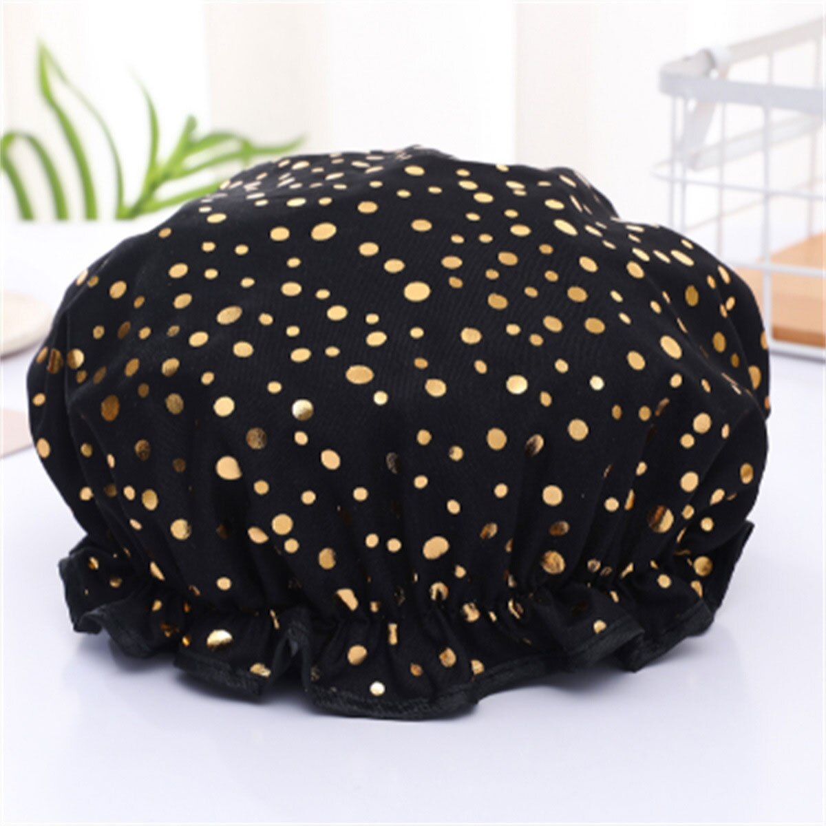 Ladies Hair Cap Hat Supplies Bathroom Double Layer Shower Waterproof Thick Cover Accessories 1pcs